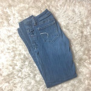 Basic blue denim skinny jeans